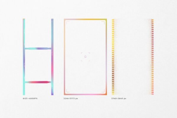 Gradient Film Frames | Elements - Sparrow and Snow