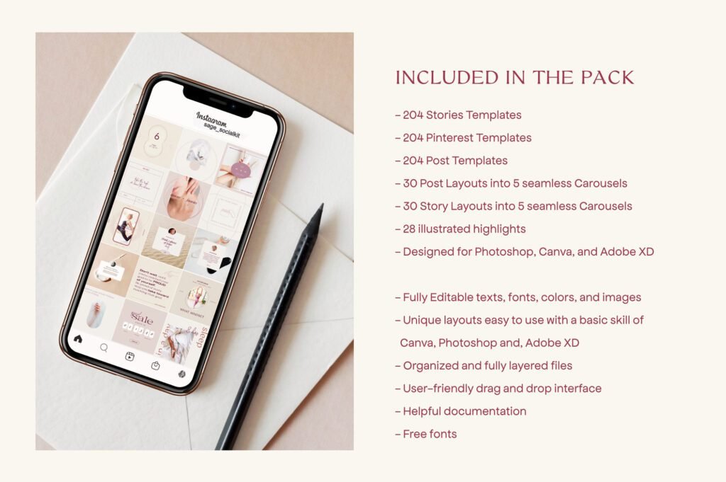 Wellness Social Media Kit - Sparrow and Snow