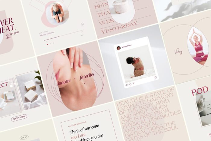 Wellness Social Media Kit - Sparrow and Snow